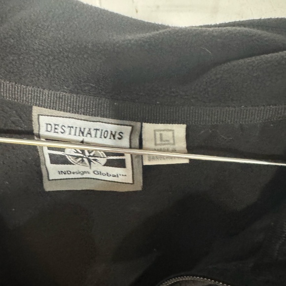 Apple employee only black fleece jacket L - Picture 3 of 3